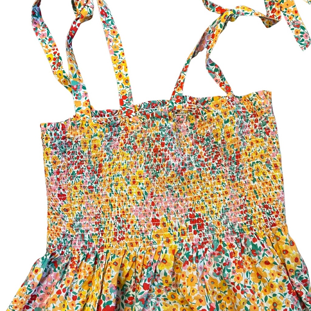 J. Crew Floral Yellow Tank Top